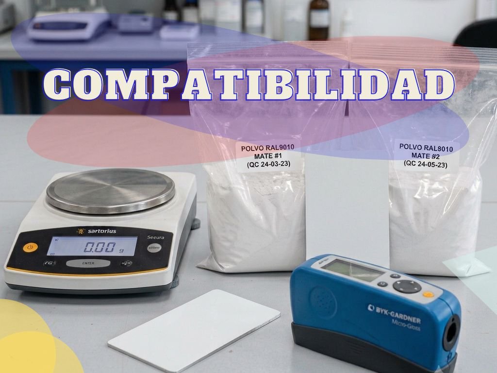 compatibilidad de la pintura en polvo